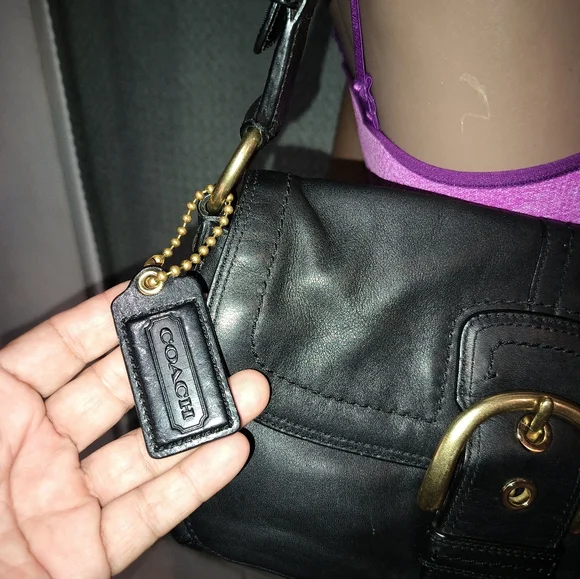 Coach 11842 Soho Black Buckle Flap Over Shoulder Bag. Excellent Cond. - Picture 3 of 16
